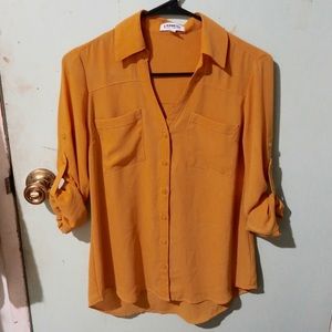 Express Mustard Portofino Shirt
